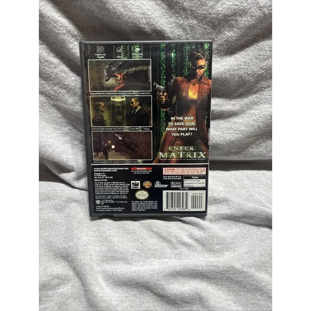 Atari Enter the Matrix Nintendo GameCube 2-Disc Video Game with Manual CIB